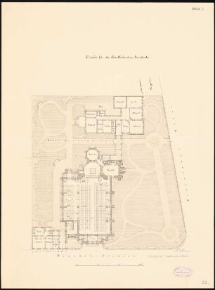 St. Bartholomäuskirche, Berlin: Vorentwurf, Lageplan 1:200
