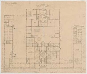 Fischer, Theodor; Wiesbaden; Museum - Grundriss EG