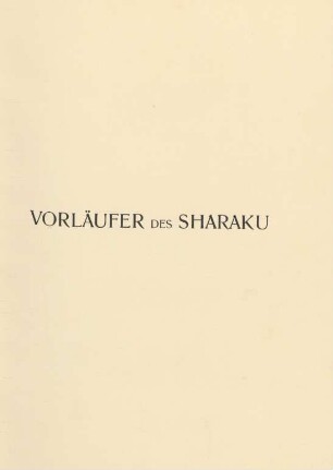 Vorläufer des Sharaku