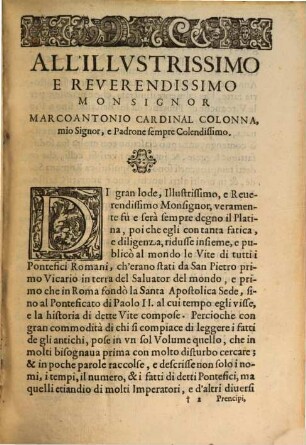 Historia delle vite dei Sommi Pontefici