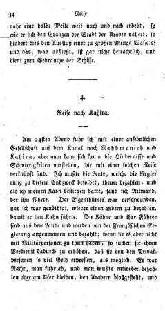 4. Reise nach Kahira.