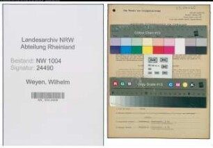 Entnazifizierung Wilhelm Weyen , geb. 24.05.1884 (Schreiner)