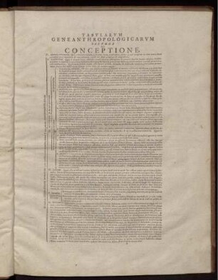 Tabularum Geneanthropologicarum Secunda De Conceptione