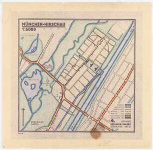 Bebauungsplan München-Hirschau: Strukturzeichnung zum Grundplan 1:5000