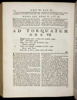 Ad Torquatum. Ode VII. / A Torquatus. Ode VII. - Ad Augustum. Ode XV. / A Auguste. Ode XV.