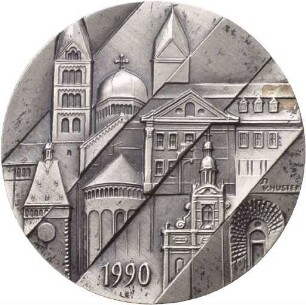 Jubiläumsmedaille von Victor Huster auf 2000 Jahre Speyer
