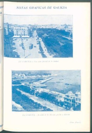 Notas gráficas de Galicia : [Dos vistas de] La Coruña