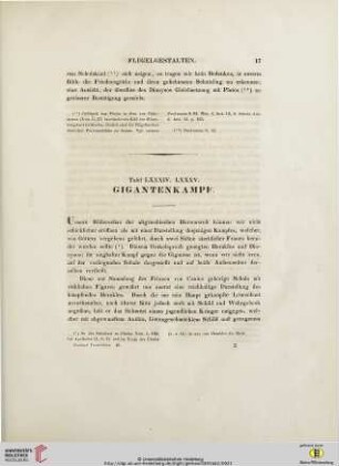 Tafel LXXXIV. LXXXV: Gigantenkampf