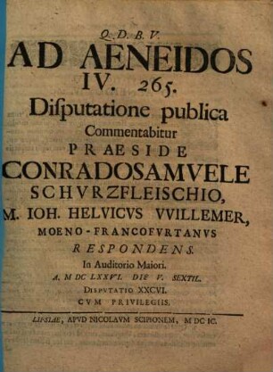 Ad Aeneidos IV. 265.