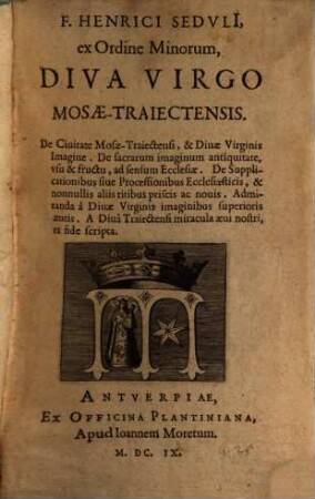 Diva Virgo Mosae-Traiectensis