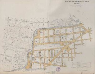 Karte: Abtheilung I. Das Terrain zwischen dem Rixdorfer Damm, der Cottbusser Str., Cottbusser und Lausitzer Communication bis zur Spree und der Treptower Chaussée