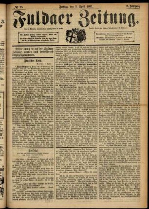 Ausgabe vom Freitag, den 03. April 1891.