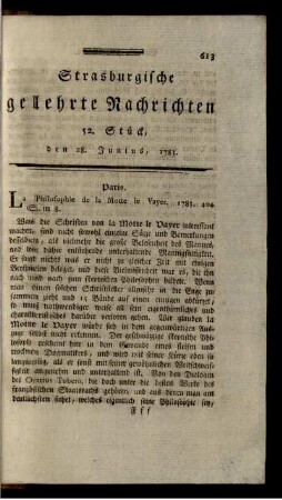 52. Stück, den 28. Junius, 1783.