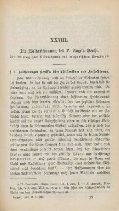 449-471 Die Weltanschauung des P. Angelo Secchi : ein Beitrag zur Widerlegung des mechanischen Monismus (Schluß)