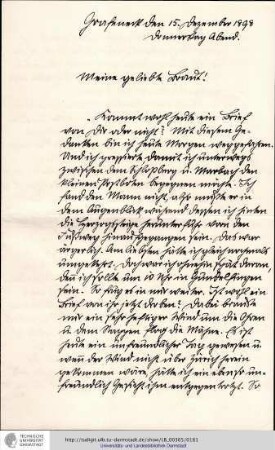 Brief vom 15.12.1898