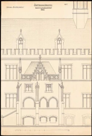 Rathaus, Göttingen: Details der Laube 1:25