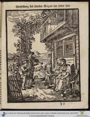 Illustration: Vorstellung des blinden Geigers.