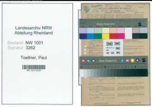 Entnazifizierung Paul Toellner, geb. 10.10.1885 (Lehrer)