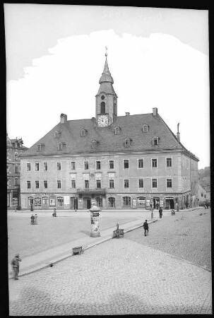 Annaberg. Marktplatz mit Rathaus