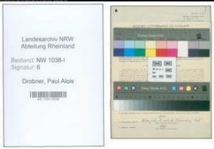 Entnazifizierung Paul Alois Drobner , geb. 22.02.1903 (Elektriker)
