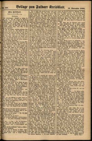 Zweite Ausgabe vom Samstag, den 19. November 1892.