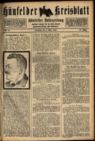Ausgabe vom Dienstag, den 03. März 1925.