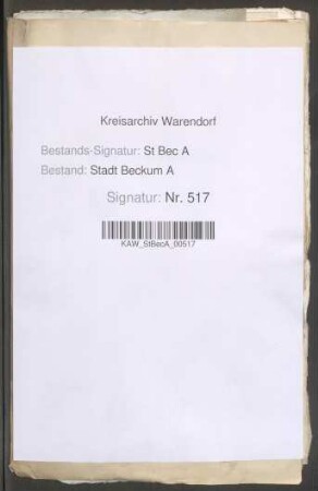 Quittungen des Klosters Marienfeld