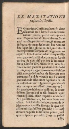 De Meditatione passionis Christi.