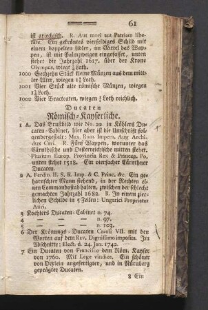 Ducaten Römisch - Kayserliche