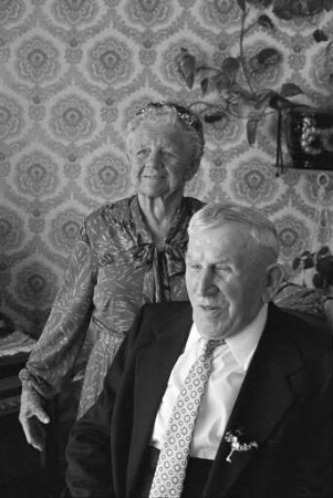 Diamanthochzeit der Eheleute Hermann und Martha Jaensch aus der Rolandstraße 9