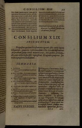 Consilium XLIX.