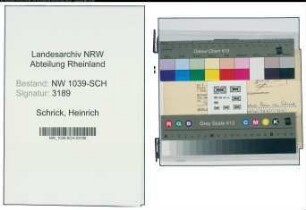 Entnazifizierung Heinrich Van Schrick , geb. 00.00.0000 (Zollsekretaer)