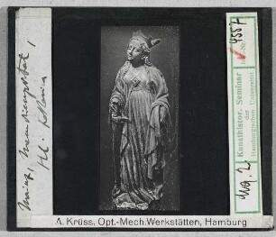 Mainz, Dom, Memorienpforte: Hl. Katharina