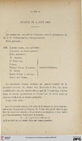 Séance du 6 juin 1890