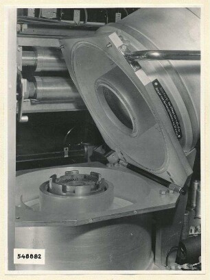 Fernsehsender, Topfkreis geöffnet, Foto 1954
