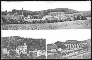 Hohenfichte. Fabrik Hauschild, Kirche, Viadukt