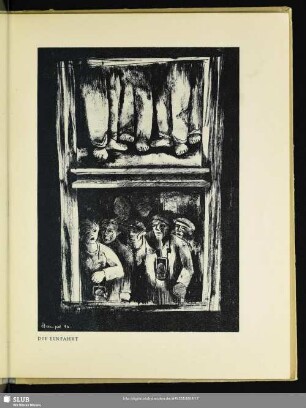 Die Einfahrt : Illustration zu "Germinal" von Emile Zola