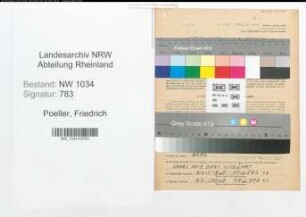 Entnazifizierung Friedrich Poeller , geb. 05.03.1876 (Waffenmeister)