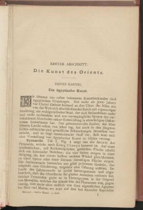 Erstes Kapitel. Die ägyptische Kunst.