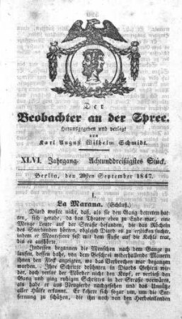38. Stueck, 20. September 1847