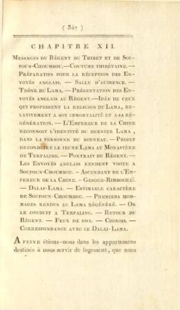 Chapitre XII. Messages du régent du Thibet et de Soupoun-Choumbou. ...