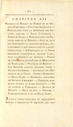 Chapitre XII. Messages du régent du Thibet et de Soupoun-Choumbou. ...