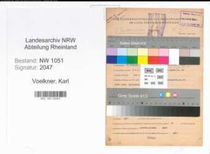 Entnazifizierung Karl Voelkner , geb. 26.02.1898 (Lagerist)