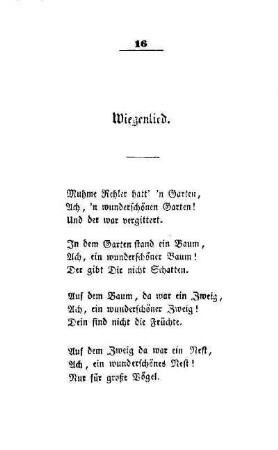 Wiegenlied