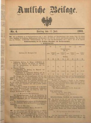 6: Beilage vom Freitag, 17. Juli 1908