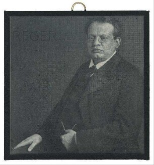 Reproduktion einer Photographie von Max Reger (1873-1916)