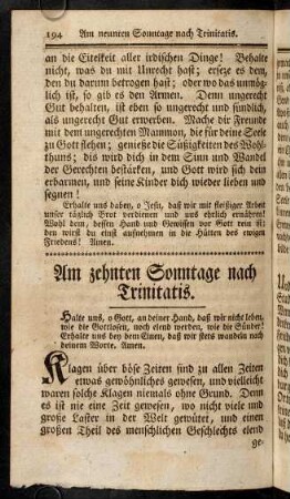 194-211, Am zehnten Sonntage nach Trinitatis.