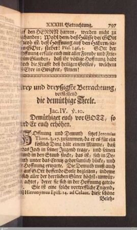 33. Betrachtung: Die demüthige Seele
