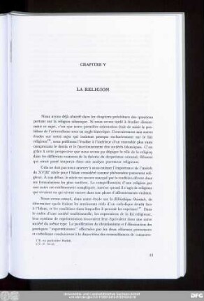 Chapitre V La Religion