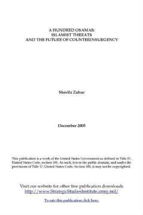 A hundred Osamas : Islamist threats and the future of counterinsurgency